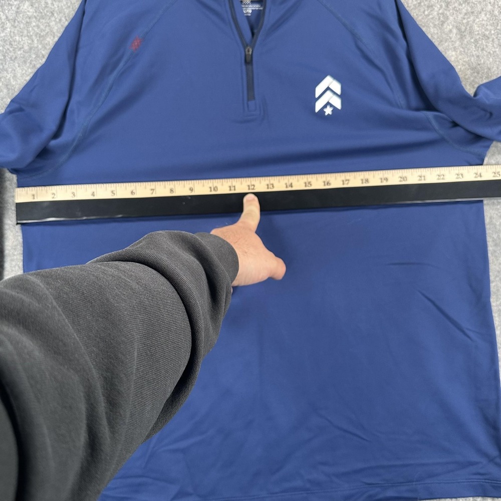 Rhone Pullover Mens XL Blue Session Quarter Zip Performance Athletic‎ Style - Picture 7 of 13